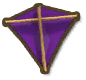 Purple Diamond Kite