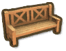 Gum Wood Bench
