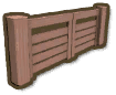 Hard Wood Double Gate