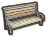 Iron Wood Bench