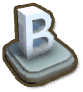 B Letter Statue
