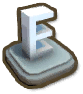 E Letter Statue