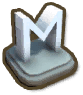 M Letter Statue