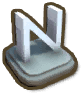 N Letter Statue