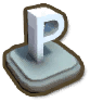 P Letter Statue