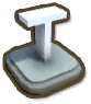 T Letter Statue